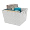 Simplify Storage Bin, Plastic, HGrey, 13 in H, 15 in W, 13 in L 25091-HEATHERGREY - alternate 3
